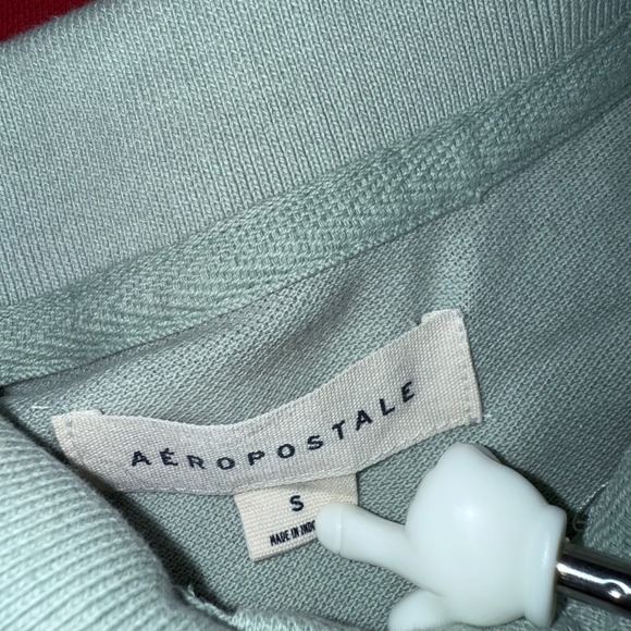 Aeropostale Mens Short Sleeve Bundle Polo Shirt Blue Red Mint Green Sz S Cotton - Picture 5 of 7